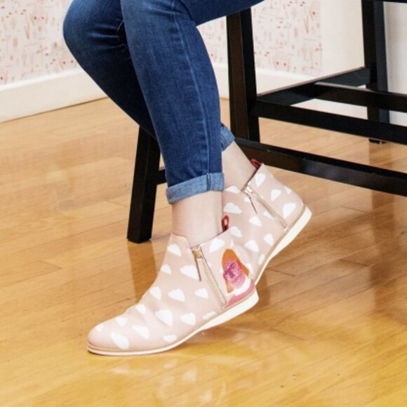 Rollie x Amber Vittoria Pink Side Sip Ankle Boot "Head in the clouds" 38 (7) - Picture 16 of 16